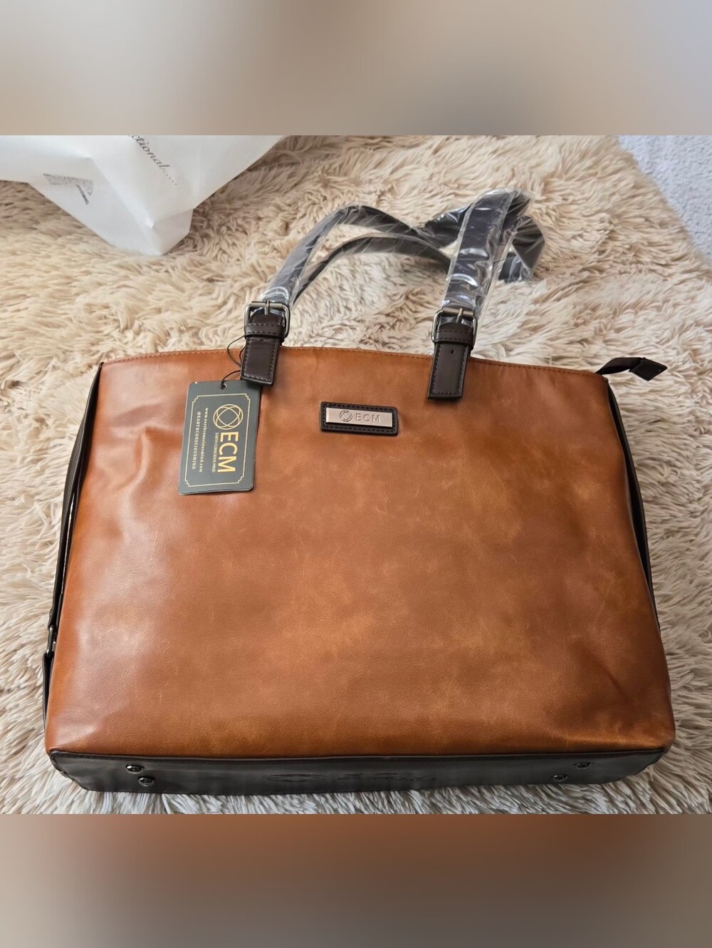 ECM 3pc Vegan Tote Set - #1465 - Picture 2 of 12
